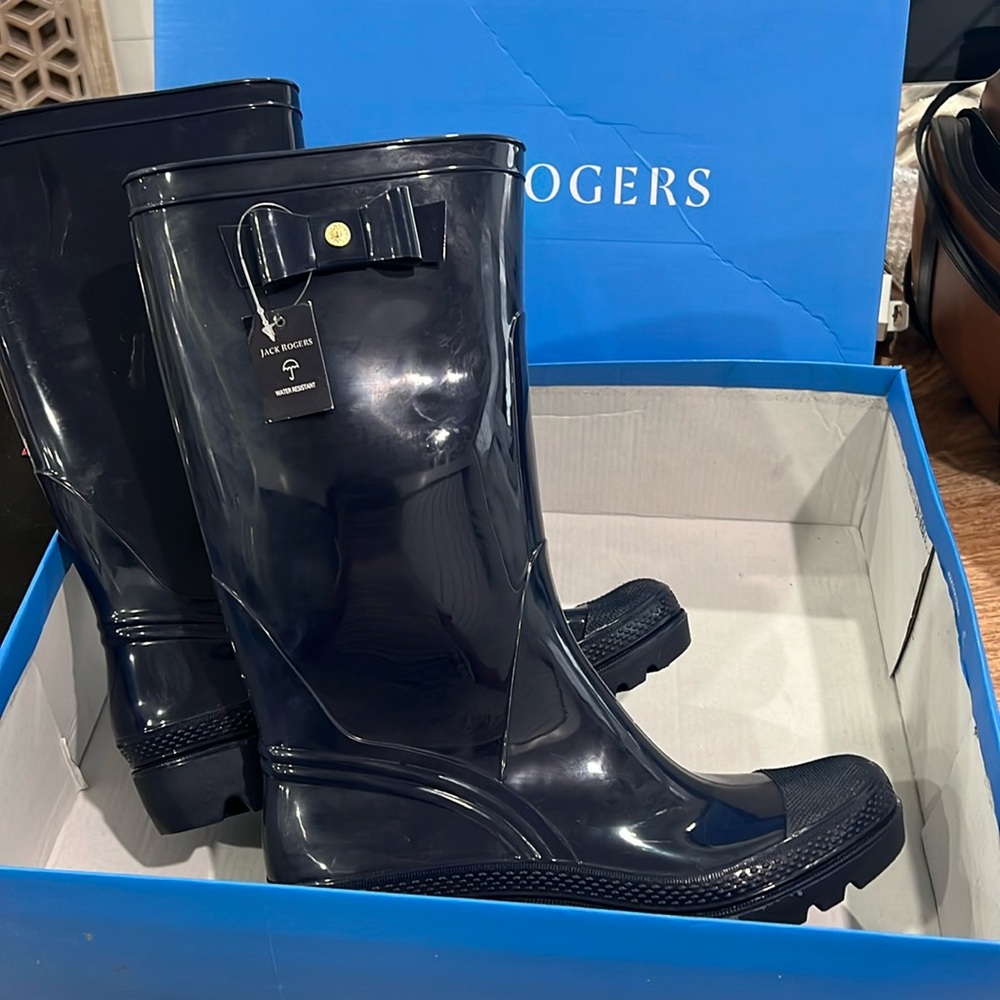 Jack Rogers Ruby Rainboot navy 11